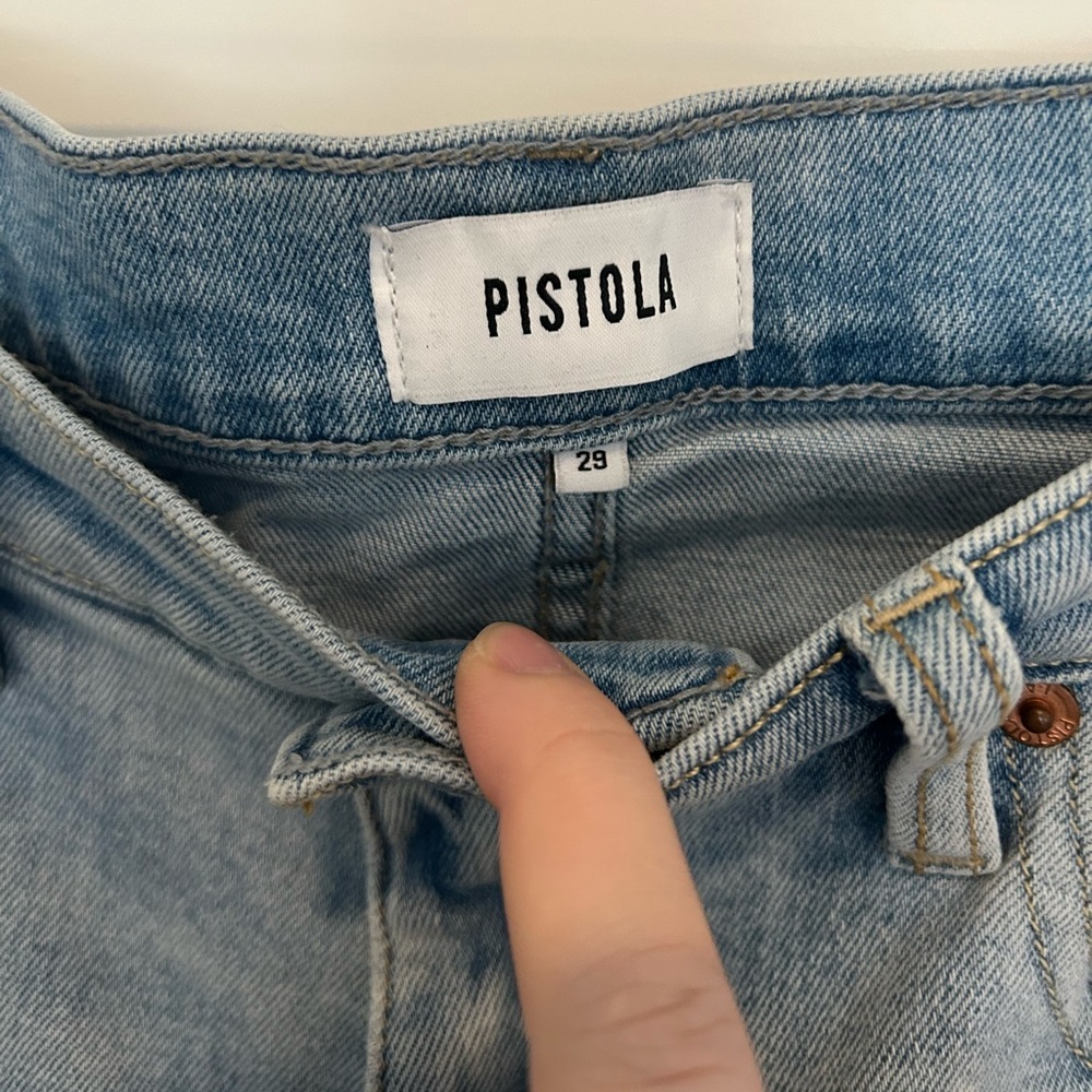 Pistola Lennon High Rise Boot Jean in Summit Distressed Wash - Picture 4 of 6